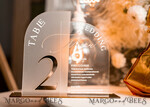 TABLE DECOR SIGNS Acrylic table decor Numbers Acrylic Arch Table Number and menu Combo, Clear and Frozen Acrylic gold Sign, Gold Plexi Table Number and Menu Combo Luxury Wedding Table Decor, Wedding Signage21