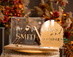 TABLE DECOR SIGNS Acrylic table decor Numbers Acrylic Arch cards and well wishes sign , Clear Acrylic and gold Sign, Gold Plexi card box sign, Luxury Wedding Table Decor, Wedding Signage Golden mirror cards13