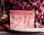 TABLE DECOR SIGNS Acrylic table decor Numbers Pale Pink Ombre Mauve Acrylic Table Number, Dusty Rose Acrylic & gold Sign, Gold Plum Plexi Table Numbers, Luxury Purple Wedding Table Decor, 3D Wedding Signage18