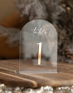 TABLE DECOR SIGNS Acrylic table decor Numbers Acrylic Arch Table Numbers, Clear Acrylic gold Signs, Gold Plexi Table Numbers, Luxury Wedding Table Decor, Wedding Signage Gold mirror UV white, table numbers 15