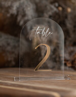 TABLE DECOR SIGNS Acrylic table decor Numbers Acrylic Arch Table Numbers, Clear Acrylic gold Signs, Gold Plexi Table Numbers, Luxury Wedding Table Decor, Wedding Signage Gold mirror UV white, table numbers 15