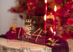TABLE DECOR SIGNS Acrylic table decor Numbers Transparent Acrylic Table Numbers, Clear Acrylic And Gold Sign, Gold Plexi Table Numbers, Luxury Wedding Table Decor, Wedding Signage Golden Mirror Table Number6