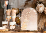 TABLE DECOR SIGNS Acrylic table decor Numbers Acrylic Arch Deessert menu, Clear Acrylic gold Candy Bar Sign, Gold Plexi Table Arch Menu, Luxury Wedding Table Decor, Wedding Signage Golden mirror Dessert Menu20