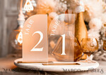 TABLE DECOR SIGNS Acrylic table decor Numbers Acrylic Frozen Table Numbers, Frosted Acrylic and gold Sign, Gold Plexi Table Numbers, Luxury Wedding Table Decor, Wedding Signage Golden mirror table numbers10