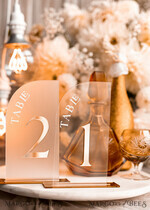 TABLE DECOR SIGNS Acrylic table decor Numbers Acrylic Frozen Table Numbers, Frosted Acrylic and gold Sign, Gold Plexi Table Numbers, Luxury Wedding Table Decor, Wedding Signage Golden mirror table numbers10