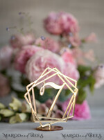 TABLE DECOR SIGNS Acrylic table decor Numbers Acrylic Table Numbers, Clear Acrylic and gold Sign, Gold Plexi Table Numbers, Luxury Wedding Table Decor, Wedding Signage Golden mirror geometric table numbers 3