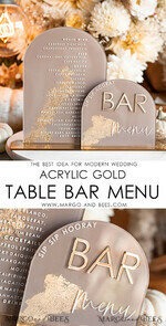 TABLE DECOR SIGNS Acrylic table decor Numbers Acrylic Arch Cappuccino Bar Menu, Clear Acrylic And Gold Bar Menu, Nude Taupe Gold Plexi Drink Bar Menu, Tan Luxury Wedding Drink Bar Table Decor, Earthy Wedding Signage Golden Mirror Bar Menu45