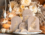 TABLE DECOR SIGNS Acrylic table decor Numbers Acrylic Arch Cappuccino Bar Menu, Clear Acrylic And Gold Bar Menu, Nude Taupe Gold Plexi Drink Bar Menu, Tan Luxury Wedding Drink Bar Table Decor, Earthy Wedding Signage Golden Mirror Bar Menu45