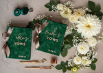HOCHZEITSVERSPRECHEN  
 Acrylklar Gold Smaragdgrüne Garten Braut- und Bräutigam-Eheversprechen Bücher, Grünpflanzen Hochzeits-Eheversprechen Bücher Set aus zwei, Samt smaragdgrüne Garten personalisierte Eheversprechen Heftchen12