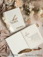 HOCHZEITSVERSPRECHEN  
 Acrylklar Gold Braut- und Bräutigam-Eidbücher, Hochzeitsgelübde, personalisierte Eid-Heftchen, seine und ihre Eidbücher, maßgeschneiderte Hochzeitsgelübde-Boxen, Brautparty-Geschenk24
