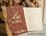 WEDDING VOWS Acrylic Clear Gold Terracotta Fall Bride and groom vow books, Burnt Orange wedding vow books set of two, Velvet rust personalized vow booklets, Golden Mirror his and her vow books, Acrylic Copper Gold custom wedding vow cases, bridal shower gift13