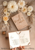 WEDDING VOWS Acrylic Clear Gold Bride and groom vow books, wedding vow books, personalized vow booklets, his and her vow books, custom wedding vow cases, bridal shower gift17