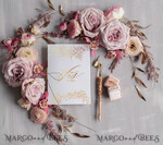 WEDDING VOWS Acrylic Clear Gold Wedding vows, luxury3