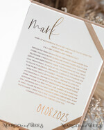 WEDDING VOWS Acrylic Clear Gold Bride and groom vow books, wedding vow books, personalized vow booklets, his and her vow books, custom wedding vow cases, bridal shower gift14