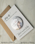 DATEN MERKEN Fotomagnete Handgemachte Save the Dates Karte mit Ihrem Foto Kühlschrankmagnet6