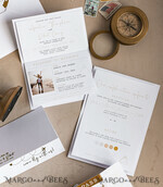 SAMPLING SERVICE samples Sample, bespoke sample set  Gold White Passport Wedding Invitation, Golden Wedding Cards Boarding Pass, Bespoke Travel Passport Wedding Invitations Abroad, Destination Greece Wedding Invites, Travel Map Wedding Stationary,  World map 17