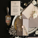   Samples of velvet wedding invitations, elegant4