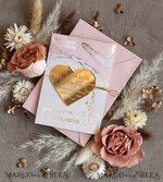 DATEN MERKEN Acrylgoldmagnete Personalisierte Blush Pink Save the Date Acryl Geometrisches Herz Magnet und Karte, Gold Blush Pink Herz Hochzeit Save The Dates Acrylmagnete, Save The Date Karten mit Herzmagnet.7