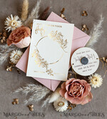 SAVE THE DATES acrylic gold magnets Personalised Gold Acrylic circle Save the Date Magnet and Card, blush Pink Wedding Save The Dates Plexi Magnets, Wedding Boho Save The Date Cards5