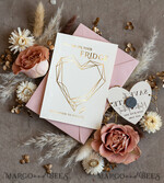 SAVE THE DATES acrylic gold magnets Personalised Gold Acrylic Heart Save the Date Magnet and Card, blush Pink Wedding Save The Dates Plexi Magnets, Wedding Boho Save The Date Cards5