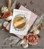 DATEN MERKEN Acrylgoldmagnete Personalisierter Gold-Acryl 