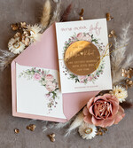 DATEN MERKEN Acrylgoldmagnete Personalisierter Gold-Acryl 