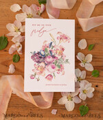 SAVE THE DATES acrylic gold magnets Bespoke wedding save the date, hexagon mirror maget8