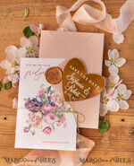 SAVE THE DATES acrylic gold magnets Bespoke wedding save the date, hexagon mirror maget8