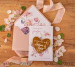 SAVE THE DATES acrylic gold magnets Bespoke wedding save the date, hexagon mirror maget8