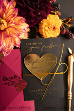 DATEN MERKEN Acrylgoldmagnete Speichern Sie das Datum mit goldenem Magneten, einzigartiges Save-the-Date, glamouröse Hochzeit8