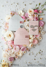 SAVE THE DATES acrylic gold magnets Handmade Save the Date, golden mirror magnet15