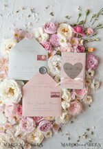 SAVE THE DATES acrylic gold magnets Handmade Save the Date, golden mirror magnet15