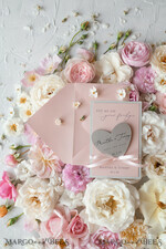 SAVE THE DATES acrylic gold magnets Handmade Save the Date, golden mirror magnet15