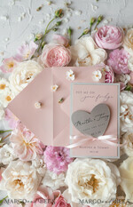 SAVE THE DATES acrylic gold magnets Handmade Save the Date, golden mirror magnet15