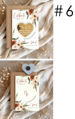 SAVE THE DATES acrylic gold magnets Personalised Gold Acrylic Save the Date Magnet and Boho Card, Gold Wedding Save The Dates Plexi Magnets, Wedding Boho Save The Date Cards3