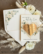 DATEN MERKEN Acrylgoldmagnete Personalisierter Save the Date Herzmagnet und Karte, elegante Hochzeits-Save-the-Date Acrylgoldmagnete6