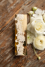 NEWLY WEDS COUPLE GIFTS Bride gifts Romantic Elegant Luxurious Newly Bride Present, Satin Robe, Lace Wedding Garter, Fancy wedding 10