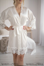 NEWLY WEDS COUPLE GIFTS Bride gifts Personalized Bride Present, Satin Bridal Robe4