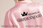 BRIDESMAID/BEST MAN BOX BRIDESMAID THANK YOU Bridesmaid Thank You Box Pink Blush satin robe maid of honor bath salt soap velvet box10