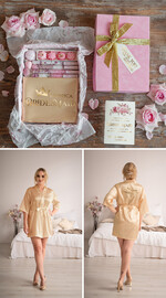Brautjungfer/Trauzeuge Box DANKESCHÖN AN DIE JUNGFRAU Brautjungfer Dankeschön BOX BADESALZ Karte GOLDENER BATHROBE Dankeschön Geschenkbox handgemachte Seife11