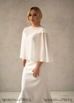 BRIDE bolero, robes, garter WEDDING BOLERO & SHRUGS wedding bolero or jacket, wedding bolero, elegant chiffon wedding bolero4