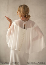 BRIDE bolero, robes, garter WEDDING BOLERO & SHRUGS wedding bolero or jacket, wedding bolero, elegant chiffon wedding bolero4