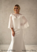 BRIDE bolero, robes, garter WEDDING BOLERO & SHRUGS wedding bolero or jacket, wedding bolero, elegant chiffon wedding bolero4