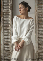 BRIDE bolero, robes, garter WEDDING BOLERO & SHRUGS Wedding Bolero Long Sleeve, Wedding Puff Sleeve Shrug, Bridal wedding Coverup,  Wedding Dress Topper, Bridal Capelet14