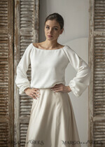 BRIDE bolero, robes, garter WEDDING BOLERO & SHRUGS Wedding Bolero Long Sleeve, Wedding Puff Sleeve Shrug, Bridal wedding Coverup,  Wedding Dress Topper, Bridal Capelet14