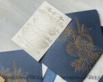 HOCHZEITS EINLADUNGEN Einladungen für VIP/ Boxeinladungen für Eltern Vip Marineblau Goldfolien-Hochzeitseinladungen in Samtbox, Plexi Glamour Hochzeitseinladungs-Set Luxusbox, Romantische Samt-Hochzeitseinladungen, Maßgeschneiderte Goldene Einladungen29
