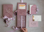 WEDDING INVITATIONS Invitations for VIP/ boxed Invites for Parents Acrylic  Wedding Invitations in velvet box, Frozen Plexi Glamour Wedding Invitation Suite Luxury Box, Elegant Velvet Wedding Cards, Bespoke Golden Invites18
