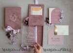 WEDDING INVITATIONS Invitations for VIP/ boxed Invites for Parents Acrylic  Wedding Invitations in velvet box, Frozen Plexi Glamour Wedding Invitation Suite Luxury Box, Elegant Velvet Wedding Cards, Bespoke Golden Invites18