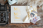HOCHZEITS-GÄSTEBÜCHER Samtkissen Instax Gästebuch elegantes Elfenbein Gold Instax Hochzeitsgäste Buch, großes Instant Samt Hochzeitsgäste Buch, Polaroid Samt Gästebuch Golden Hochzeit8