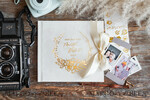 HOCHZEITS-GÄSTEBÜCHER Samtkissen Instax Gästebuch Elegantes elfenbeinfarbenes Instax-Velours-Hochzeits-Gästebuch Gold, großes sofortiges Hochzeits-Gästebuch, Polaroid-Velours-Gästebuch Golden Hochzeit.8